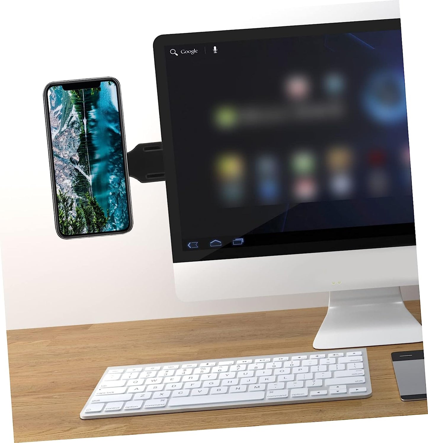 Baluue 2Pcs Mobile Phone Expansion Bracket Magnetic Cell Phone Holder Phone Kickstand Computer Stands Phone Mount for Monitor Mobile Laptop Stand Laptop Mount Laptop Arm for Phone Black  Baluue   