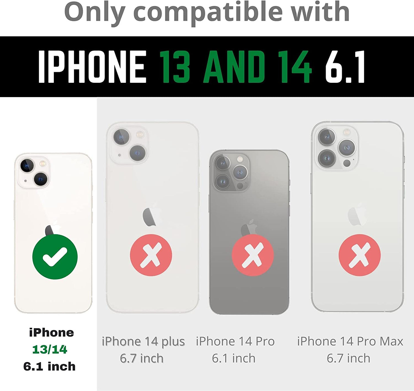 Artsevo Designed for Iphone 14 Case and Iphone 13 Case, 6.6Ft Drop Protection, Full Body Screen Camera Protective Phone Case, Cherry Pink  ArtsEvo   