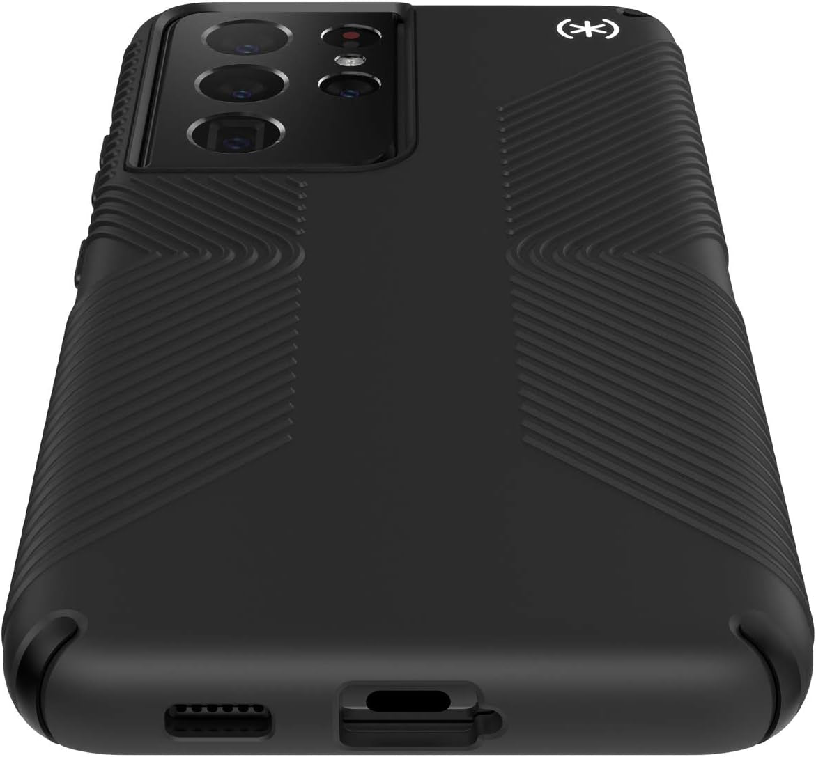 Speck Products Presidio2 Grip Samsung Galaxy S21 Ultra 5G Case, Black/Black/White  Speck Products   