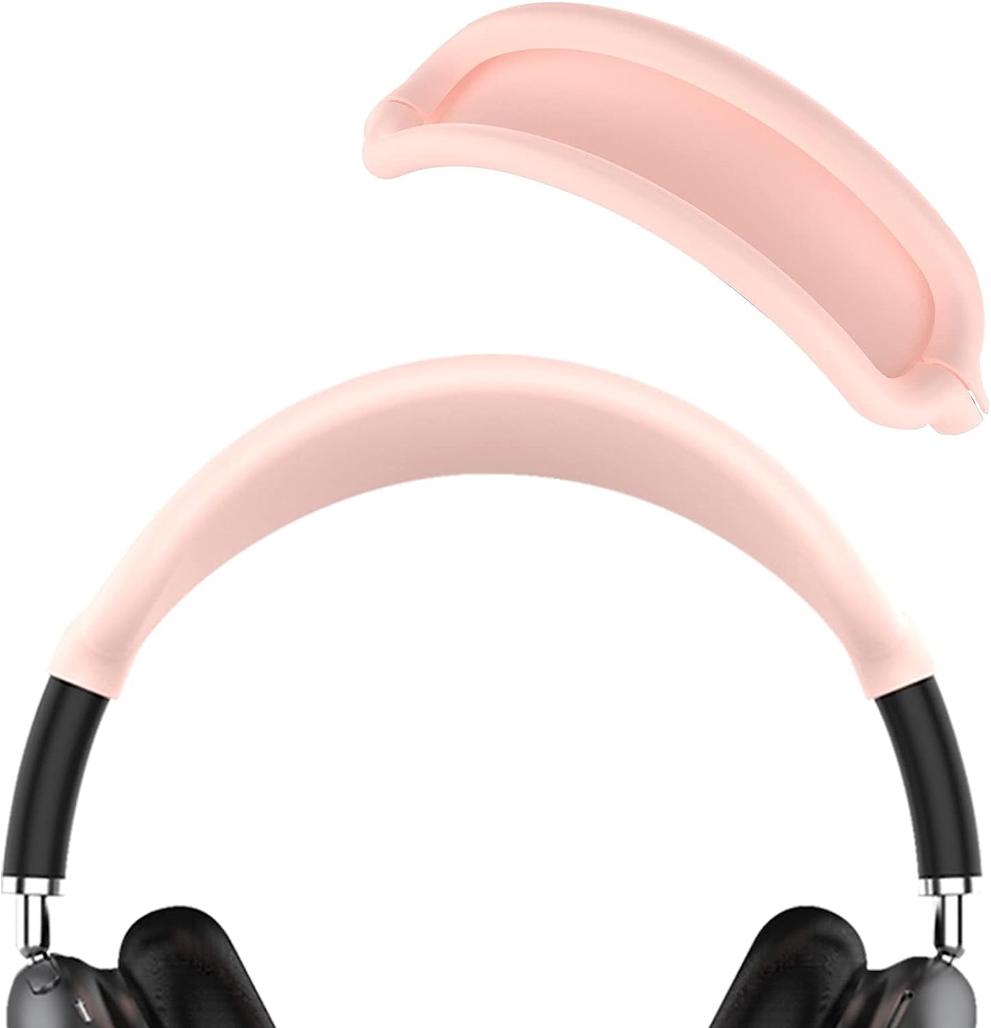 Seltureone Compatible for Airpods Max Headband Cushion, Silicone Earphone Protective Dustproof Sweat Proof Cover Accessories for Airpod Max Headphones Knit Mesh, Pink  Seltureone   