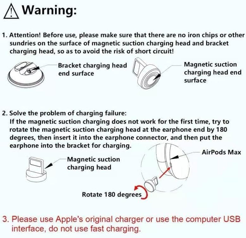 Headphone Stand for Airpods Max,Magnetic Charging Headphone Stand Headset Holder Station Charging Shelf Base Charger Dock Headset Designed for Airpods Max  DISXKAER   