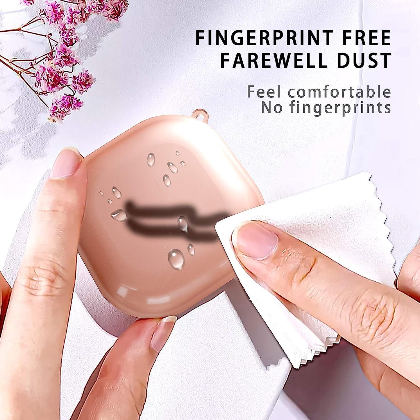 Newseego Compatible with Samsung Galaxy Buds 2 (2021)/Galaxy Buds Pro Case/Galaxy Buds Live Case, Fashion Protective Cover Soft TPU Silicone Shockproof Headphones Case with Ring Keychain- Clear  Newseego   