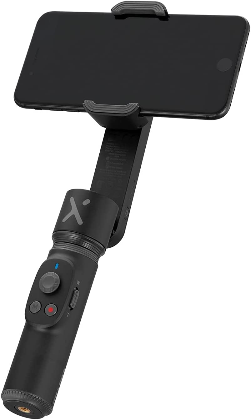 Zhiyun Smooth X Foldable 2-Axis Smartphone Gimbal Stabilizer for Iphone 13 12 11 Pro Xs Max Xr X 8 plus 7 6 SE Android Cell Phone Samsung Galaxy S21 Ultra Note10 S10 Black Google Pixel 6 Pro - Black  zhi yun   