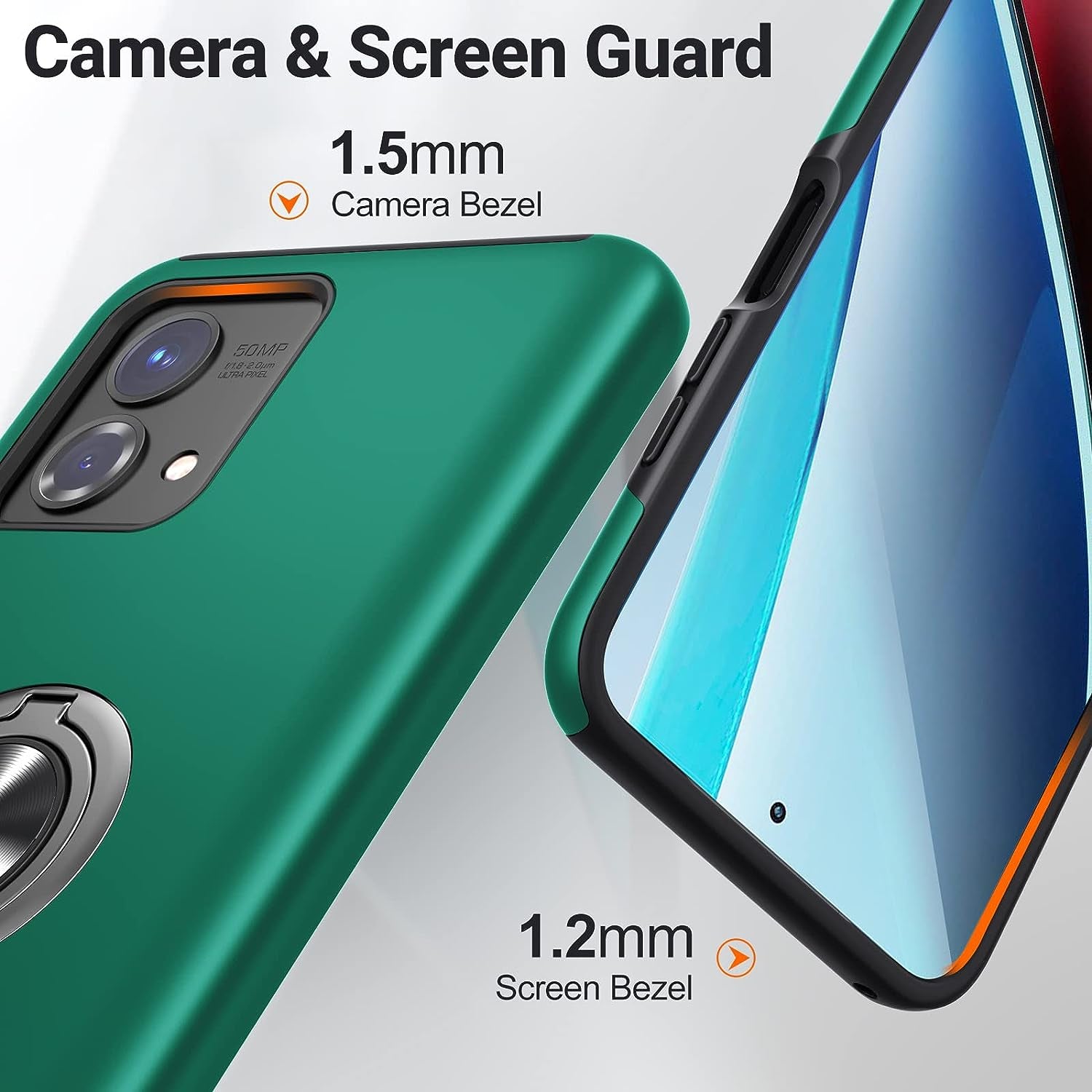 JAME for Moto G Stylus 5G 2023 Case, Slim Soft Shockproof Protective Case for Motorola G Stylus 5G Case 2023, with Invisible Ring Kickstand for Motorola G Stylus 5G 2023 Case, Green  JAME   