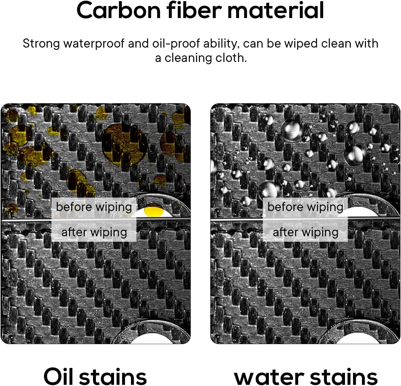 JAT Leather Airtag Men Wallet Genuine Crazy Horse Leather Automatic Pop up Wallet with Airtag Front Pocket (Carbon Fiber)  JAT   