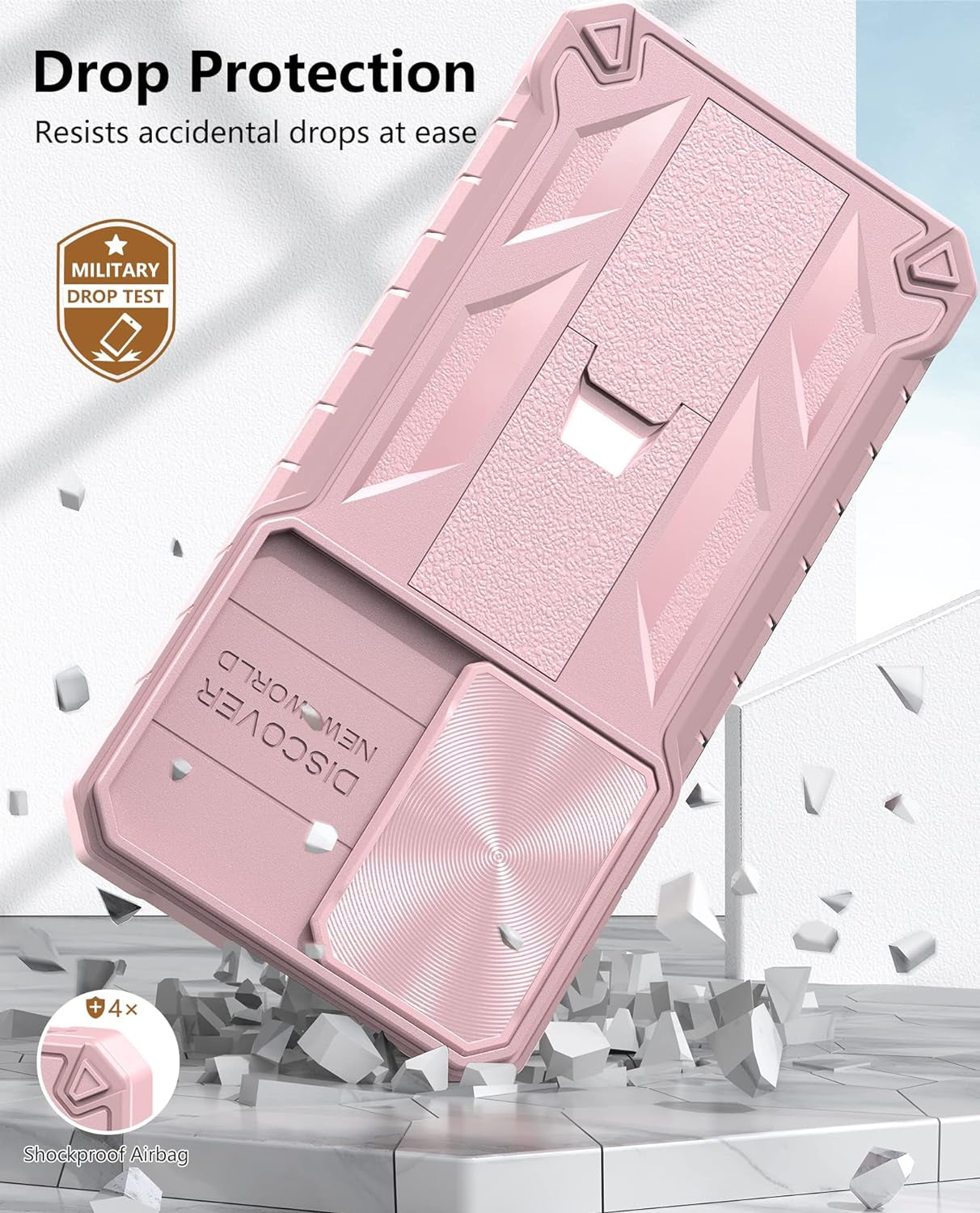 WTYOO for Samsung Galaxy S22-Plus Case: Military Grade Drop Proof Protective Rugged TPU Matte Shell | Shockproof Durable Protection Tough Cell Phone Cover with Built-In Kickstand  WTYOO   