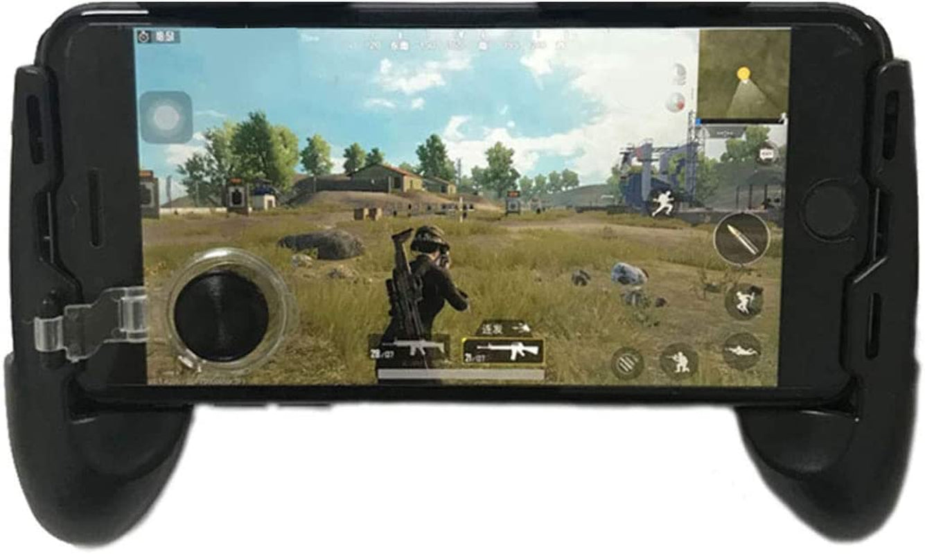 Mobile Joystick Controller Grip Case for Smartphones, Mobile Phone Gaming Grip with Joystick, Controller Holder Ergonomic Design (Black Type 01)  SUPIA   