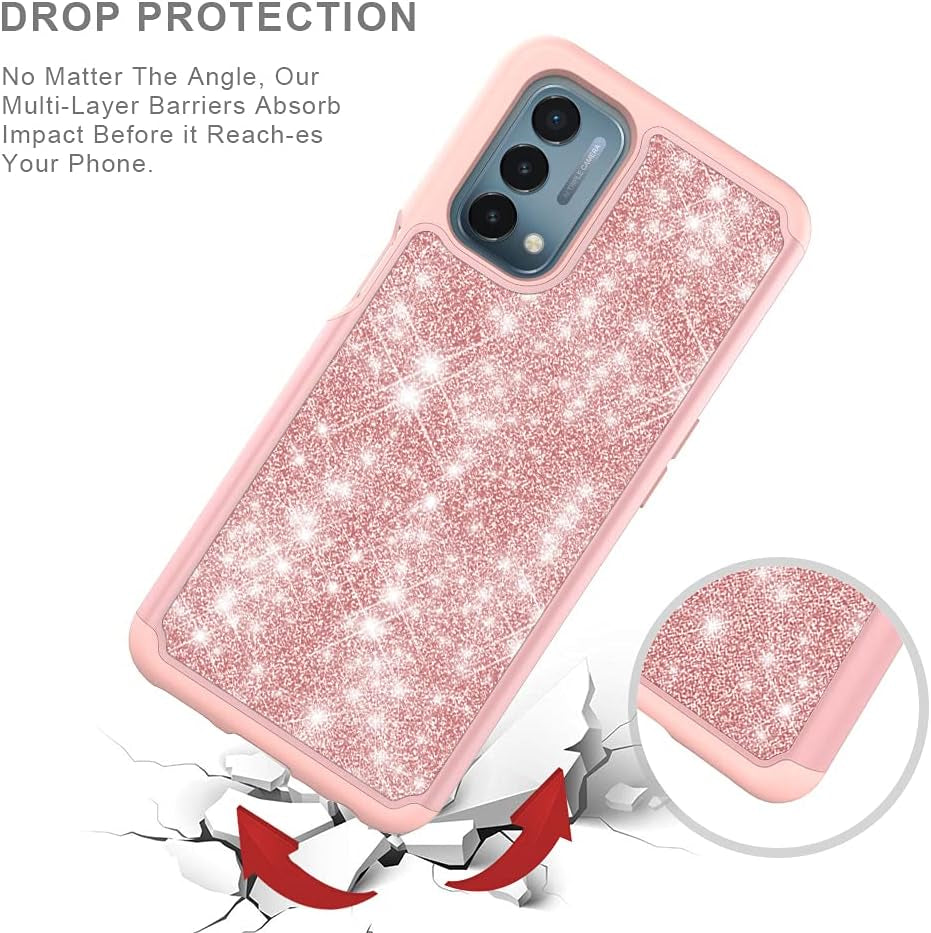 For Oneplus Nord N200 5G Case, NB Bling Phone Case Cover (Purple, Oneplus Nord N200 5G)  PAPZINA   