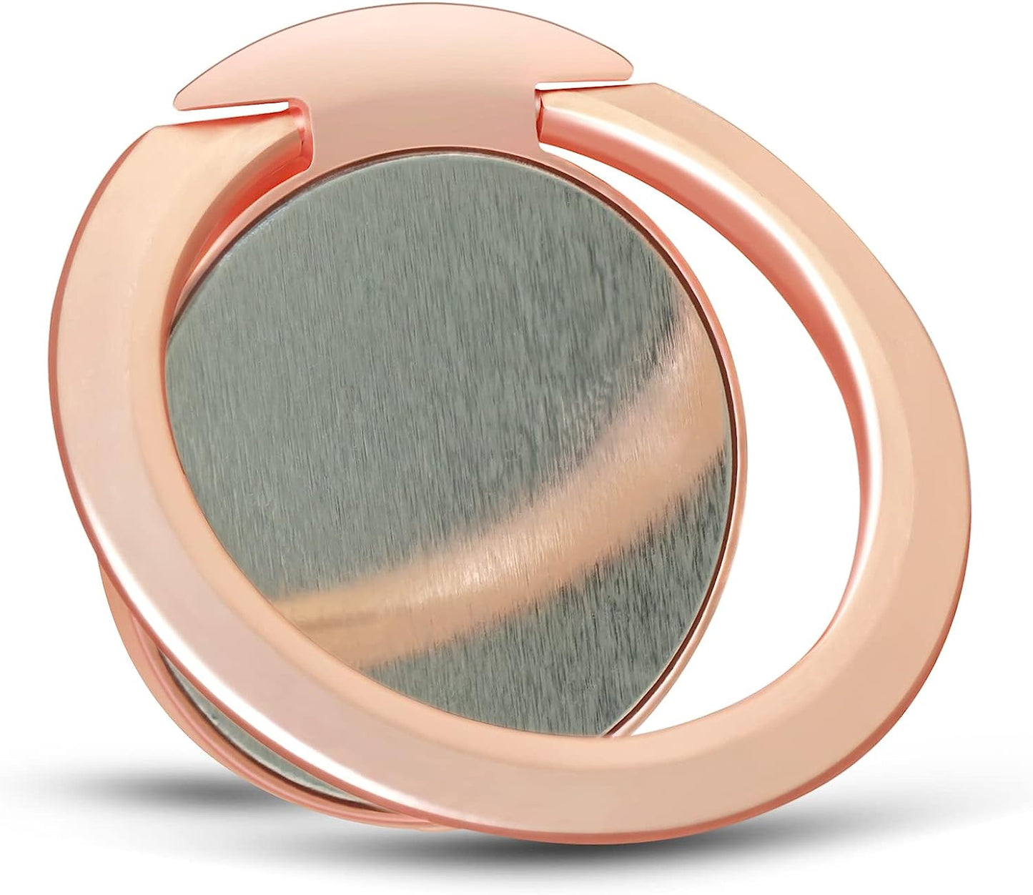 Naiadiy Zinc Alloy Cell Phone Ring Holder Finger Ring Stand, 360 Degree Rotation Kickstand Grip Holder (Square/Gold)  Naiadiy Plating/Circular/Rose Gold  