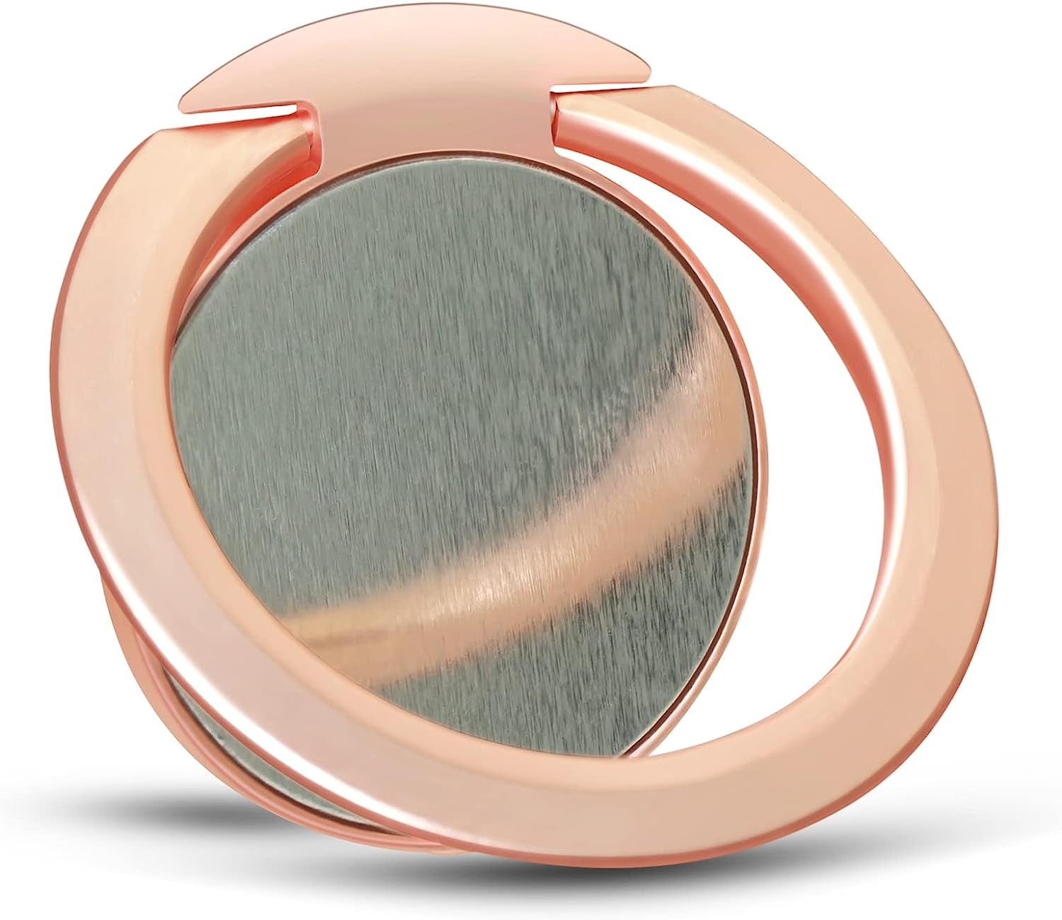 Naiadiy Zinc Alloy Cell Phone Ring Holder Finger Ring Stand, 360 Degree Rotation Kickstand Grip Holder (Square/Gold)  Naiadiy Plating/Circular/Rose Gold  