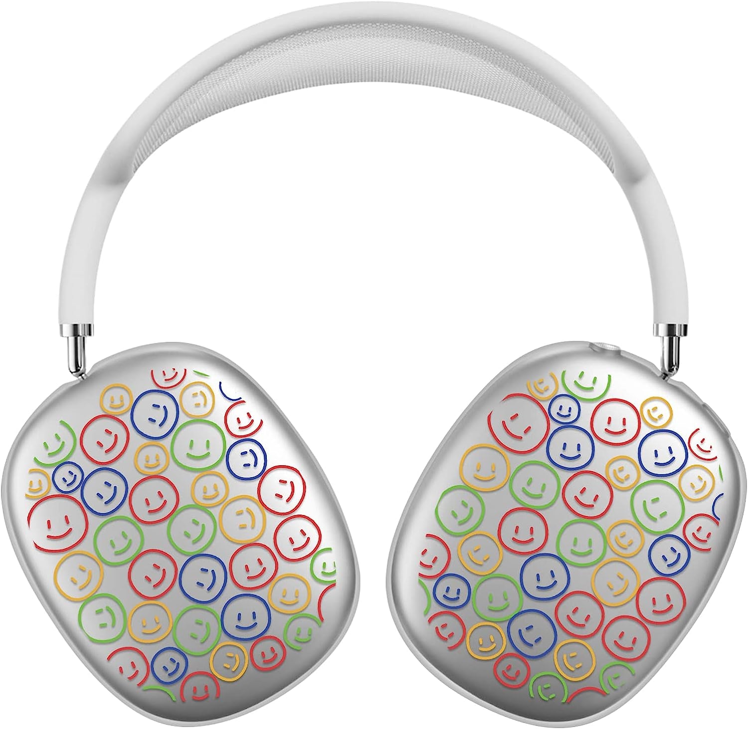 AIIEKZ Case Cover for Airpods Max, Painted Soft TPU Anti-Scratch Protective Ear Cups Case for Apple Airpods Max Headphones (Stars)  AIIEKZ Smiley Face  