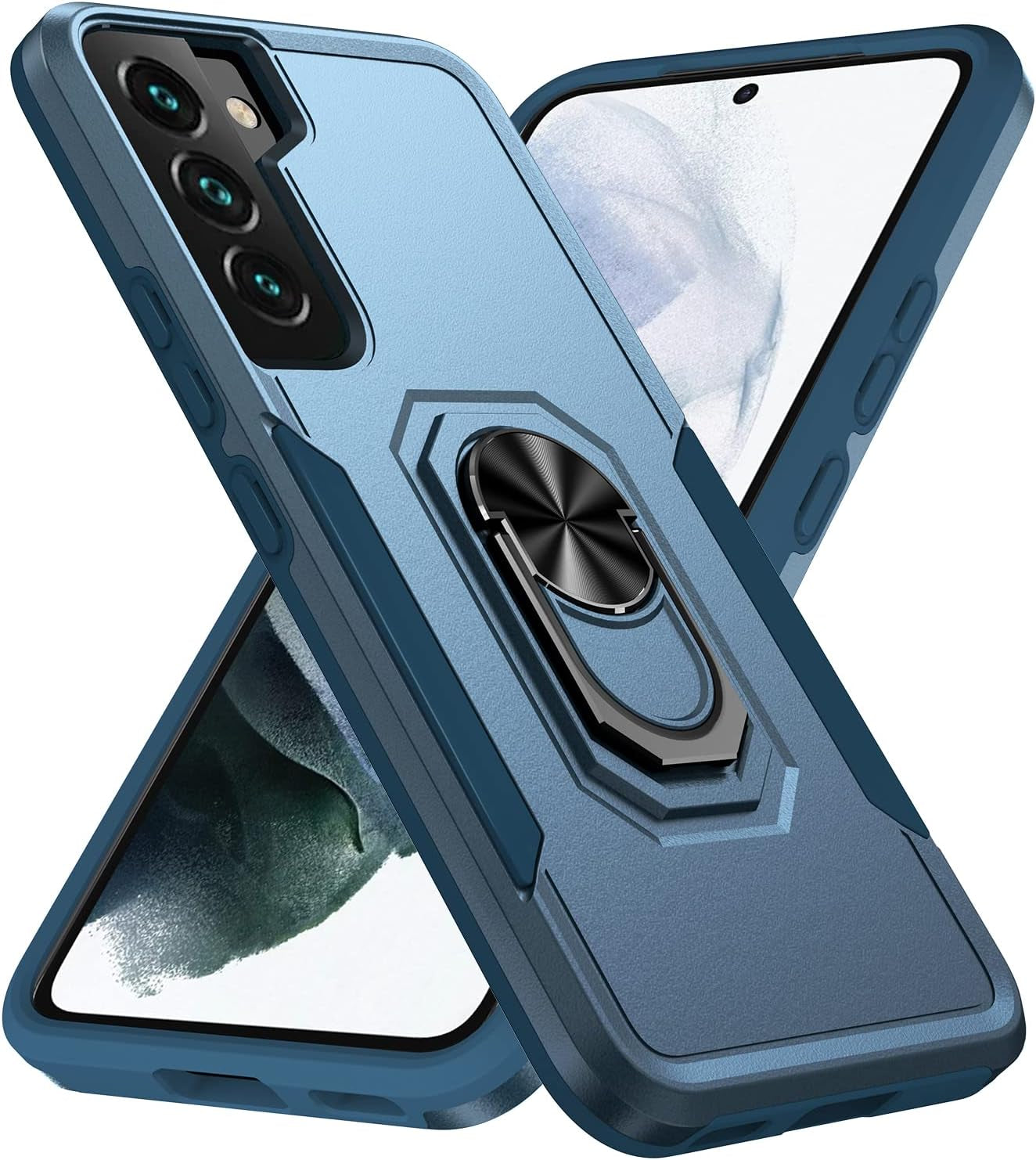 Fucozan for Samsung Galaxy S22 plus Case Galaxy S22+ Case with Kickstand Armor Magnetic Ring Rugged Protective Military Grade Shockproof Case for Galaxy S22 plus Phone Case (Navy)  Fucozan   