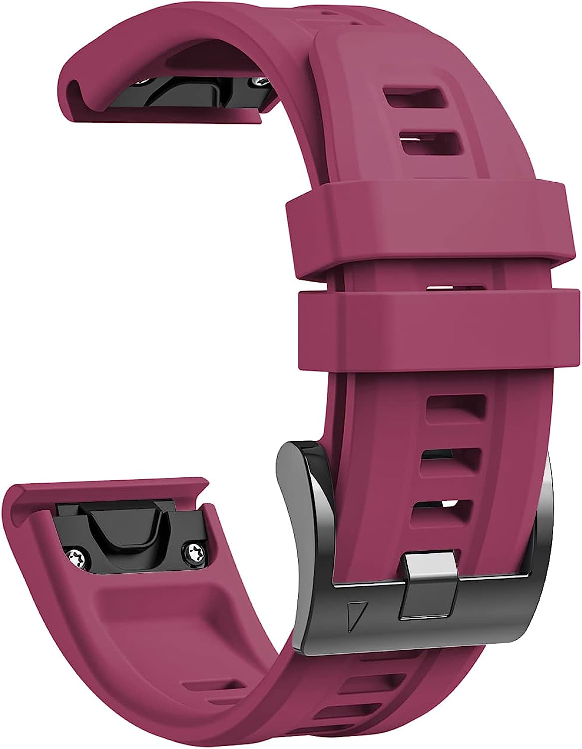 Lepmok for Garmin Fenix 7 Watch Bands, 22Mm Quickfit Silicone Band for Garmin Fenix 6, Fenix 5 Smartwatch  lepmok Sangria  