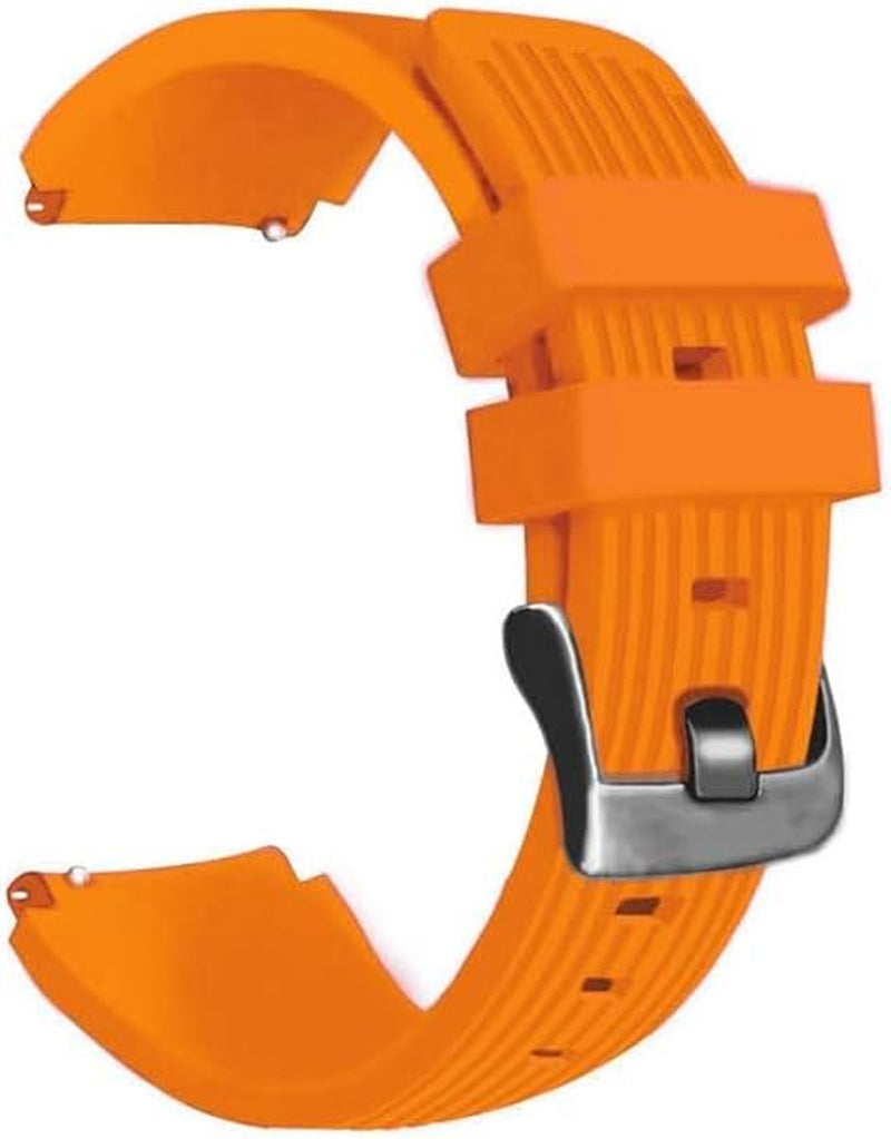 KOSSMA 22Mm Straps for Garmin Active/Venu 2/ Vivoactive 4 /Venu2 Silicone Replacement Wristband for Forerunner 745 Watch Band  KOSSMA Orange 22mm 