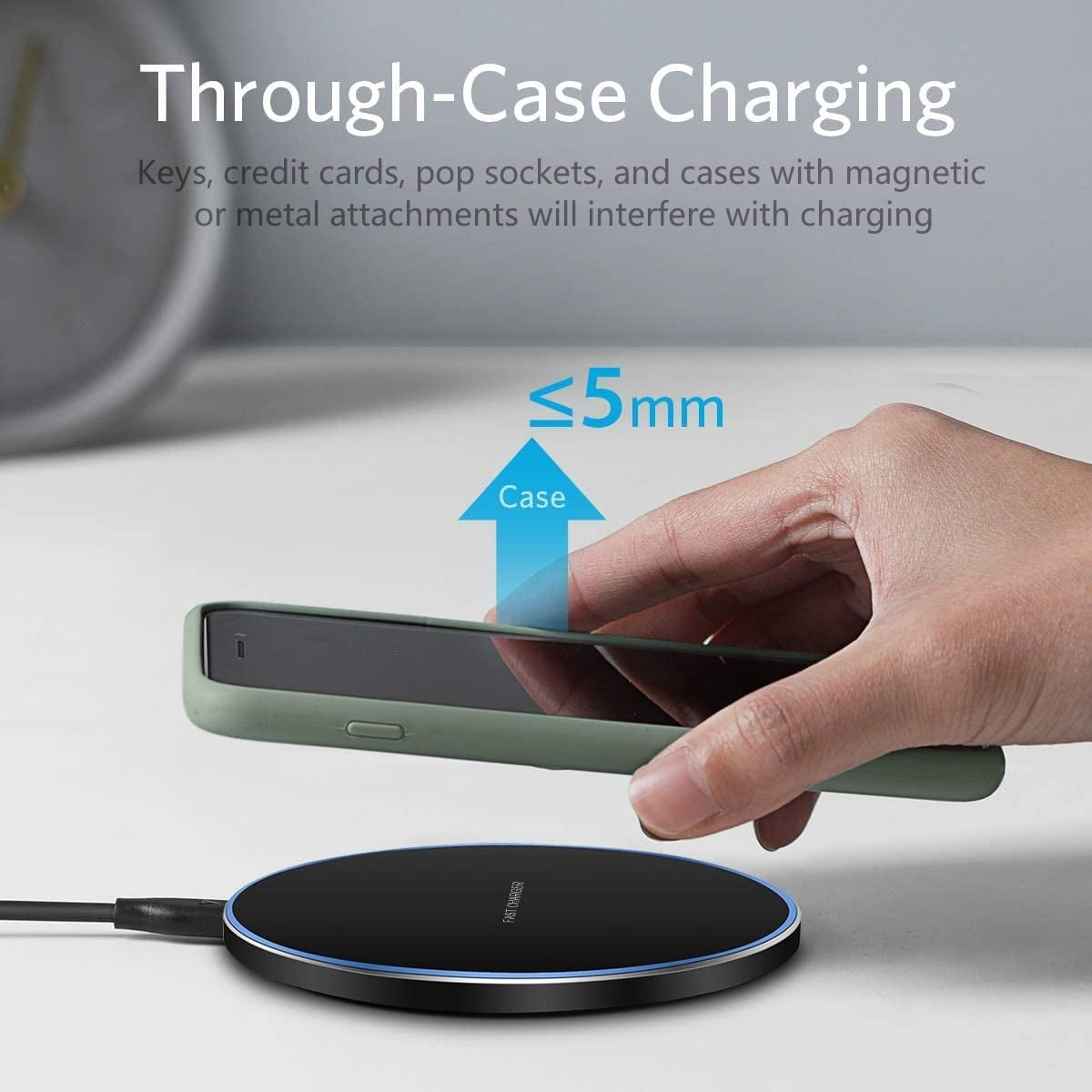 20W Wireless Charger Pad,Fast Wireless Charging Compatible with Iphone 14/14 Plus/14 Pro/14 Pro Max/13/12/11/Se/X/Airpods,15W Phone Induction Charge Station for Samsung,Pixel,Lg G6/7/8(No Plug)  PDKUAI   
