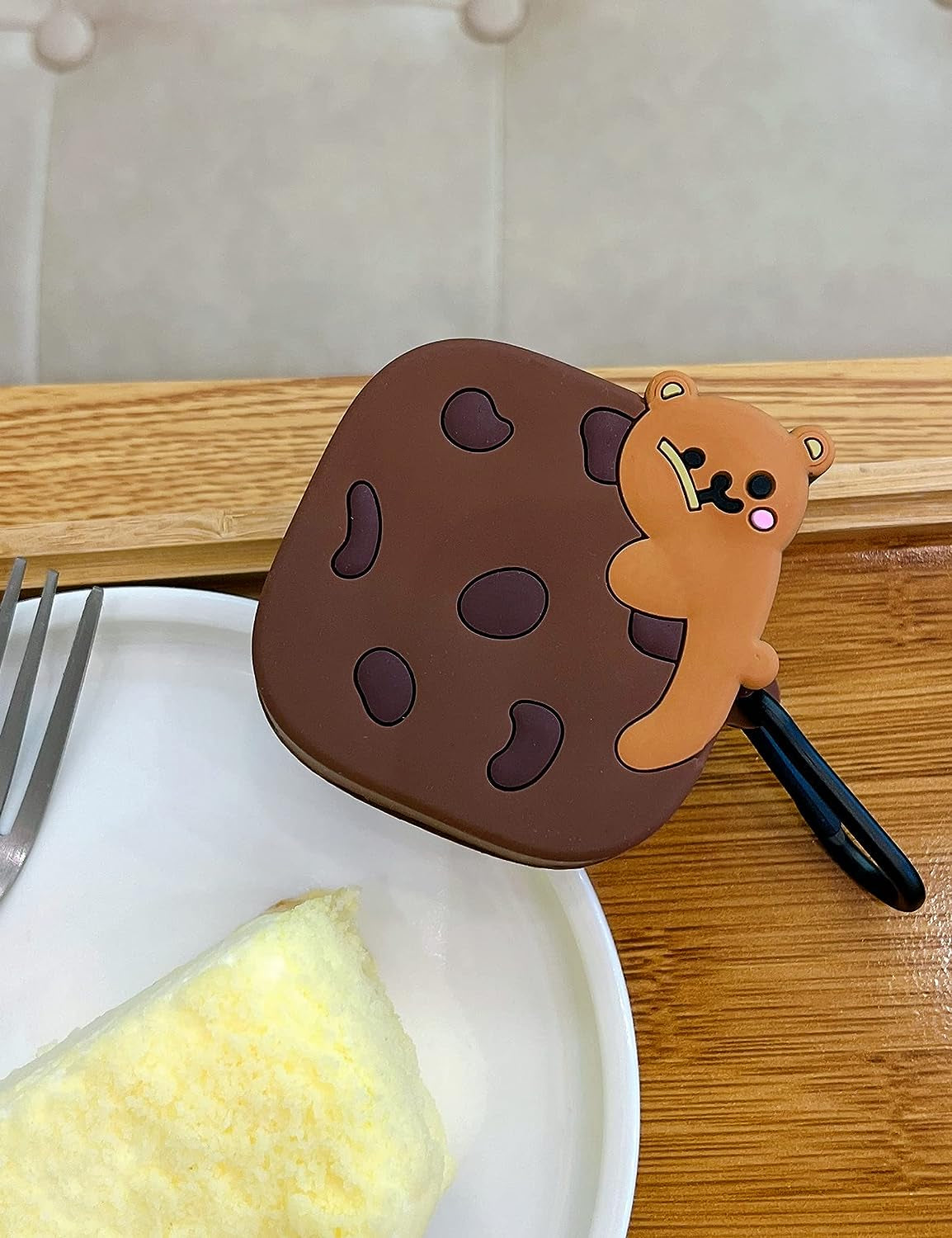 KIRDEIVY Cute 3D Cookie Bear Silicone Case - Anti-Fall, Anti-Slip, Waterproof Cover for Beats Fit Pro  KirDeivy   