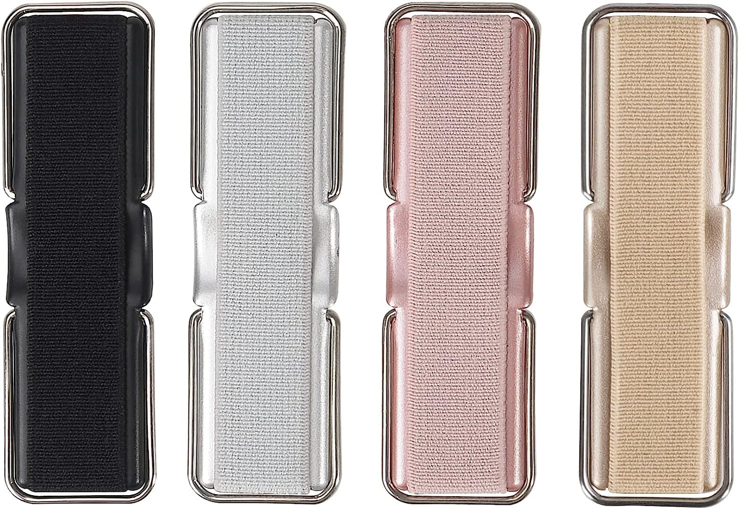 Phone Strap, CISID 4 Pcs Phone Finger Holder Back of Phone Grip with Stand Suitable for Iphone Samsung and Most Smartphones(Black Black Silver Rose Gold 4PCS)  GZ LW Shanshui PIJU Black,Silver,Rose Gold,Gold  