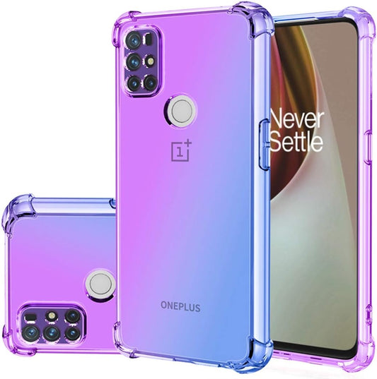 Gufuwo Case for Oneplus Nord N100 [Not Fit for Oneplus Nord N10] Cute Case Girls, Gradient Slim anti Scratch Soft TPU Phone Cover Shockproof Protective Case for Oneplus Nord N100 (Purple/Blue)  Gufuwo   