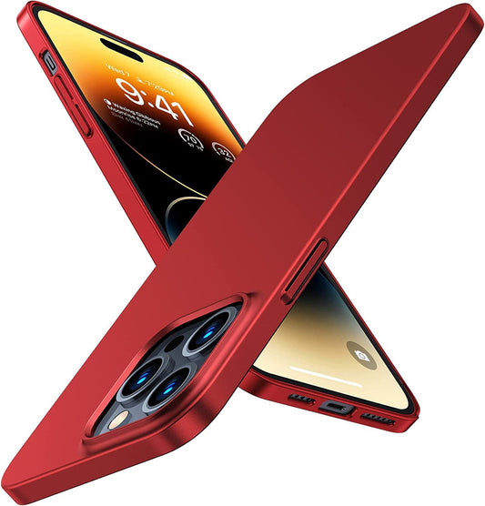 TORRAS Slim Fit Designed for Iphone 14 Pro Max Case 6.7 Inch, Ultra-Thin 14 Pro Max Case 2022, Lightweight Hard PC Cover Phone Cases for Iphone 14 Pro Max Phone Case Red, Originfit  TORRAS   