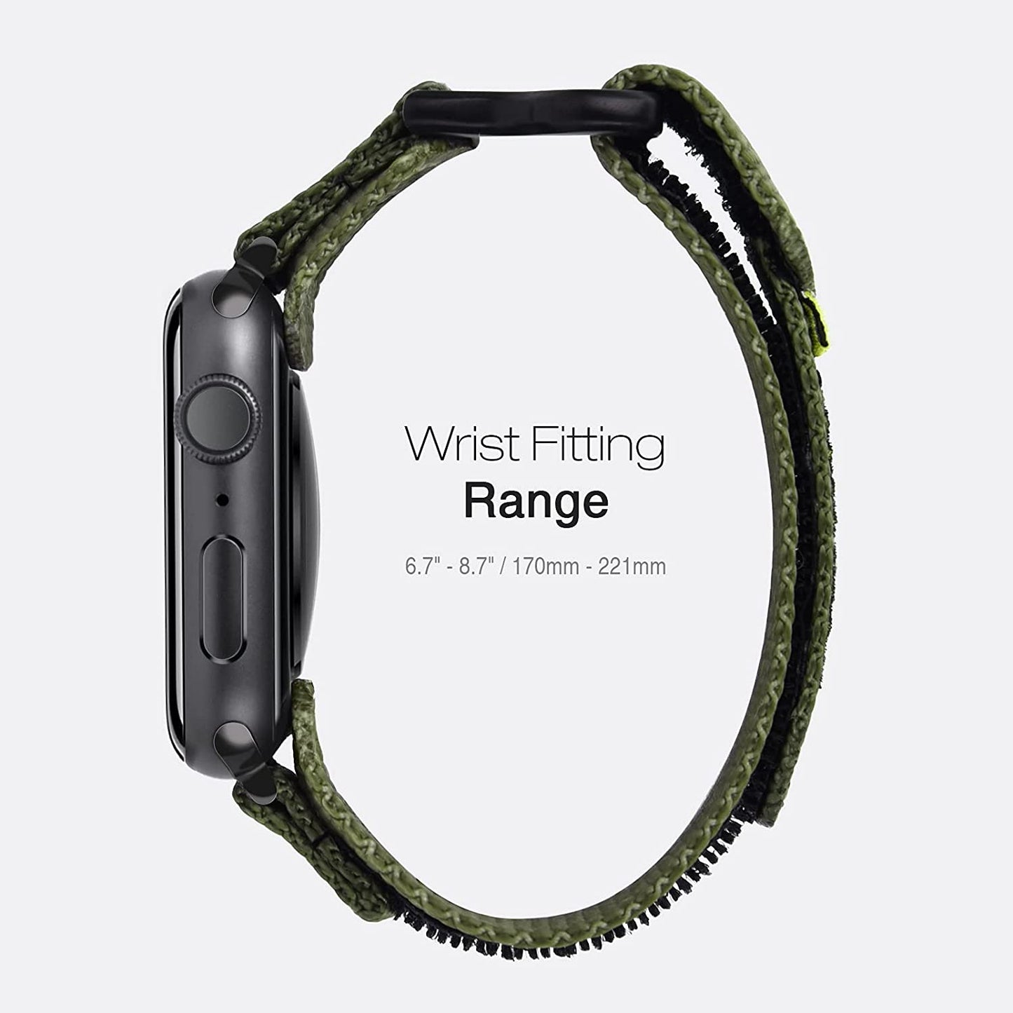 Nereides Compatible with Apple Watch Band Series 8/7/6/5/4/3/2/1/Se/Ultra, Nylon Sports Strap with Woven Design for 49Mm 42Mm/44Mm/45Mm 38Mm/40Mm/41Mm  Nereides   