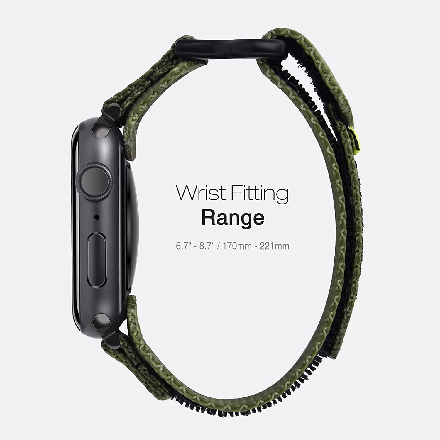 Nereides Compatible with Apple Watch Band Series 8/7/6/5/4/3/2/1/Se/Ultra, Nylon Sports Strap with Woven Design for 49Mm 42Mm/44Mm/45Mm 38Mm/40Mm/41Mm  Nereides   