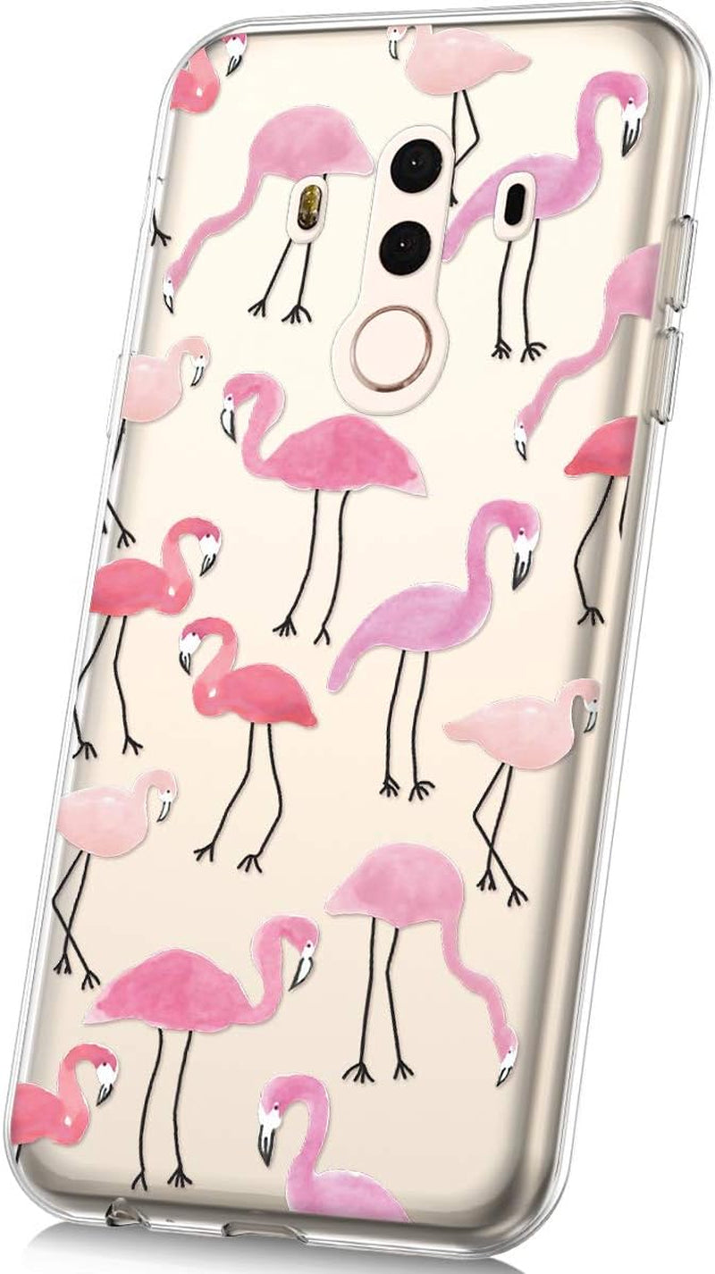 PHEZEN Case for Huawei Mate 10 Pro Case,Cute Art Design Soft Flexible Crystal Clear TPU Silicone Rubber Case Ultra Thin Transparent TPU Bumper Cover Phone Case for Huawei Mate 10 Pro,Blue Dreamcatcher  PHEZEN Pink Flamingo  