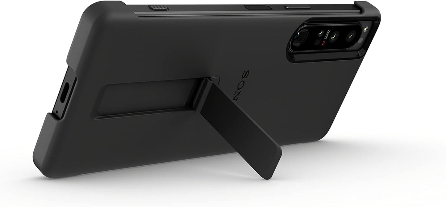 Sony Xperia 1 IV Official Case with Stand - Black, Wireless Charging Compatible  Sony   