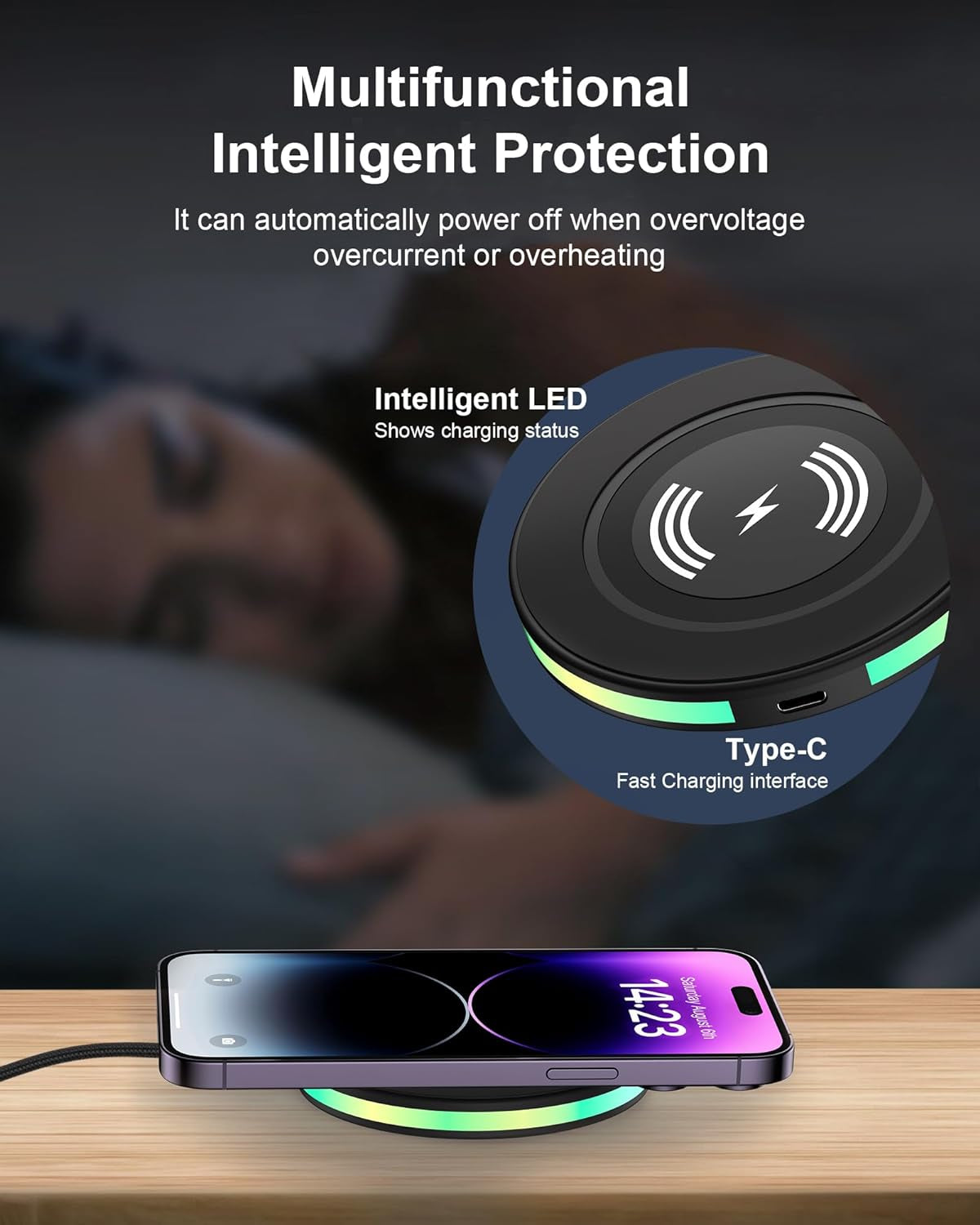 2Pack 15W Phone Wireless Charging Pad for Google Pixel 8 8 Pro 7 Pro 7A 7 6 Pro 6 5, QI Wireless Charger Station Cargador Inalambrico for Android Samsung Galaxy S23 + S22 Ultra Apple Iphone 15 14 13  Shenzhen Chuang Wei Da Technology Co., LTD   