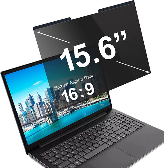 Ymyworld 15.6 Inch Laptop Privacy Screen Filter for 16:9 Widescreen Monitor, Magnetic Installation Reversible Sides and Blue Light Filter  YMYWorld   