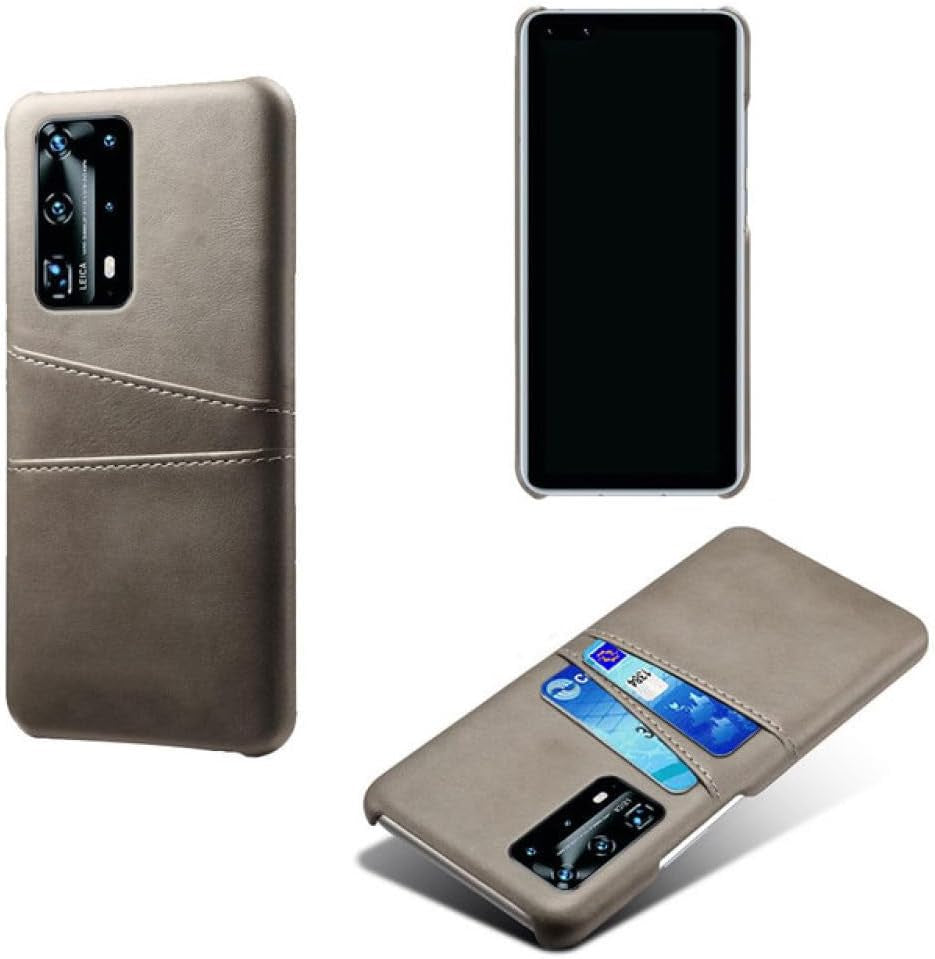 YOGISU for Huawei P40 Pro Lite Card Slot Holder PU Case for Huawei P40 Pro P40Lite P30 P20 Mate 30 Pro 20 Lite Cover,Gray,For Huawei P20  YOGISU   