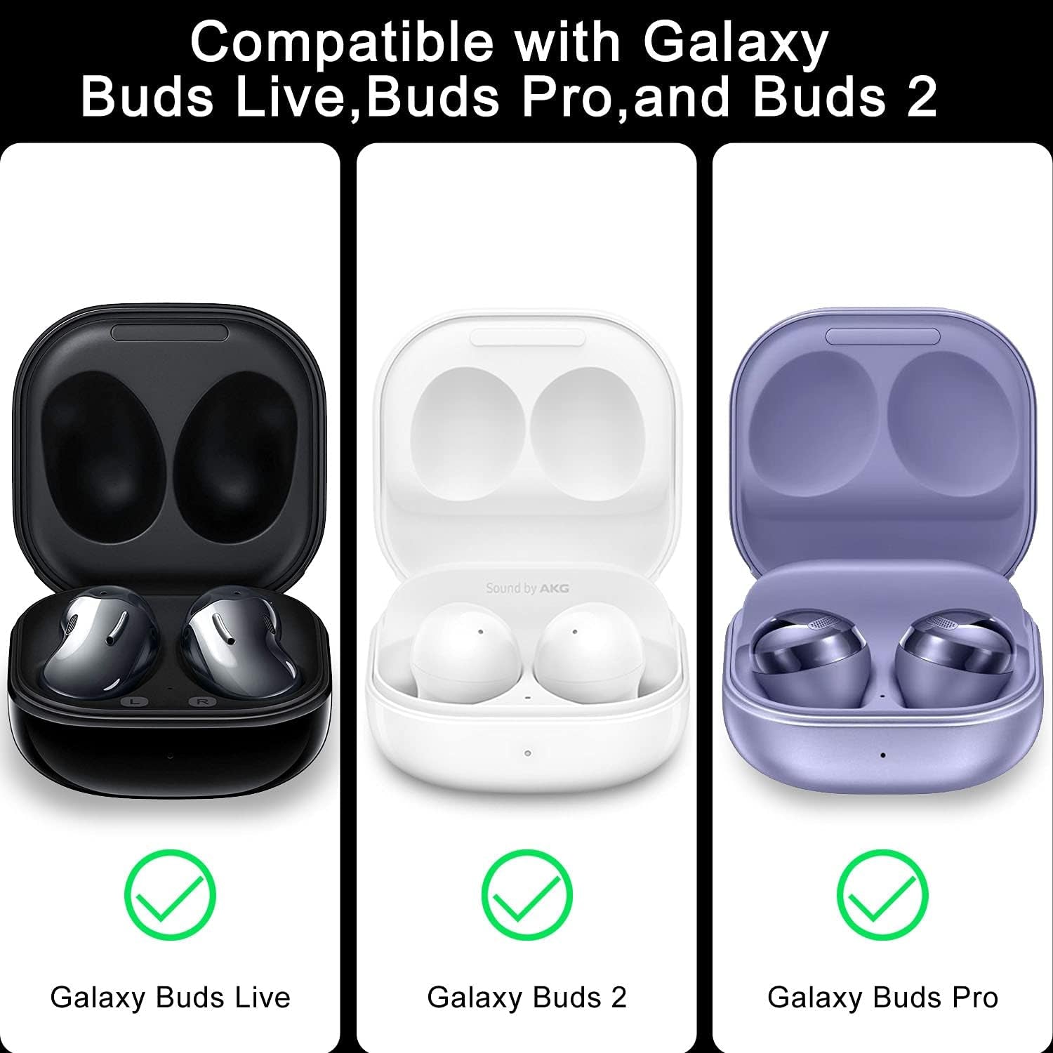 HALLEAST for Galaxy Buds 2 Pro Case/Galaxy Buds 2 Case/Galaxy Buds Pro Case/Buds Live Case Cover, TPU Carrying Case for Women Girl (Support Wireless Charging), Cute Pink  HALLEAST   