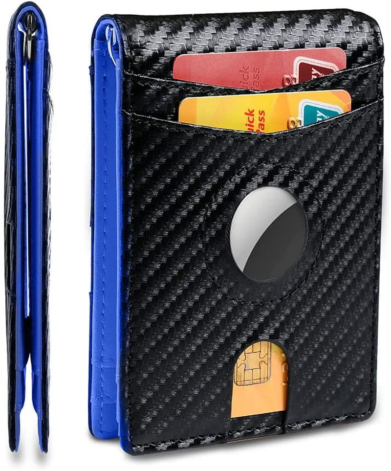 YQGWVFI Airtag Men'S Wallet with Money Clip, RFID Blocking, Slim and Minimalist Design, Holds up to 12 Cards, with Gift Box  Kaiman   