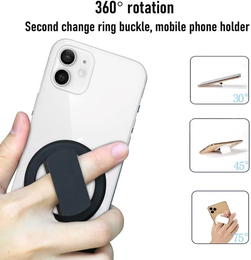 Doxwater Magnetic Phone Holder Slim Folding Phone Holder Detachable Phone Grip Elastic Silicone Finger Hold Phone Ring for All Smartphones  Doxwater   