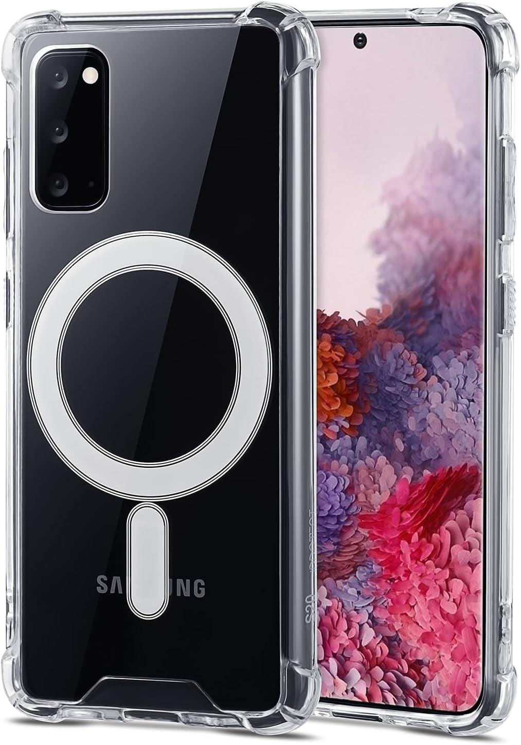 Jprotect Magnetic Case for Samsung Galaxy S22 plus for Magsafe Case/Shockproof Samsung S22 plus Case for Magsafe Transparent/Clear Phone Case Funda Para Samsung Galaxy S22 plus Case Magnetic  JProtect Samsung Galaxy S20 Plus  