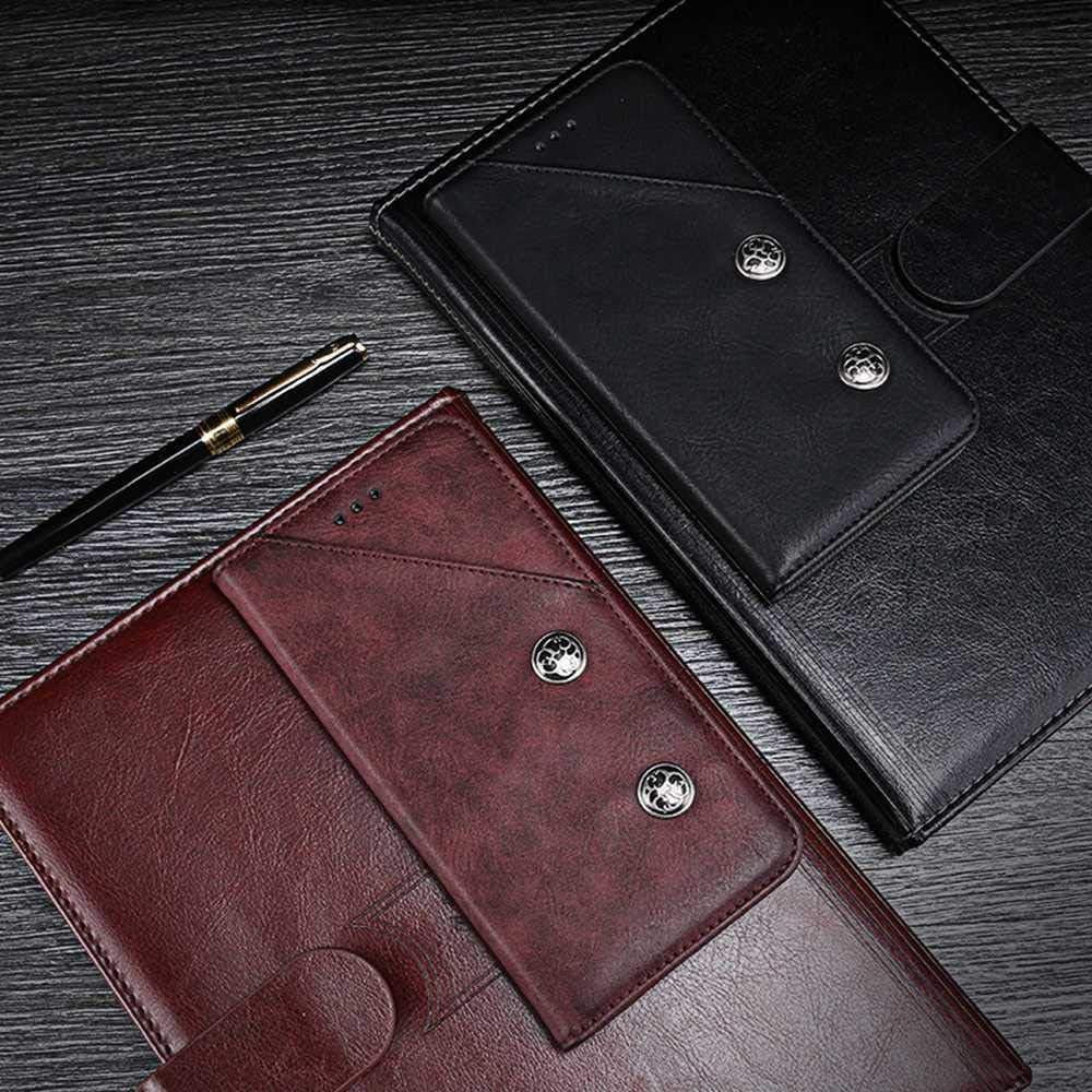 Case for Sony Xperia XZ3, Leather Stand Wallet Flip Case Cover for Sony Xperia Xz3,Retro Trend Phone Protection Shell,Wallet Phone Case With[Cash and Card Slots]  Manyip   