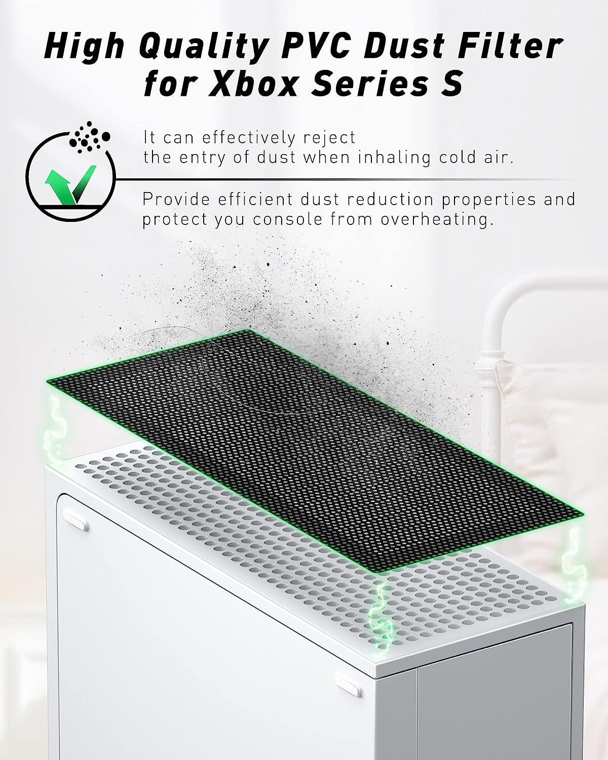 Dust Filter Set Compatible with Xbox Series S, ZAONOOL 7 Silicone Dust Plugs and 4 PVC Dust Filter, USB HDMI LAN Power CD Driver Interface Anti-Dust Cover Dustproof Plug for Xbox Series S Console  ZAONOOL   