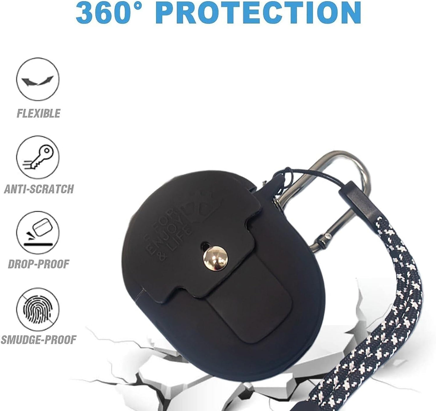 [4 in 1] Compatible for Google Pixel Buds Pro 2022 Cases with Cleaning Kit, Front LED Visible Soft Silicone Protective Cover Skin with Keychain/Lanyard  CASEVERSE   