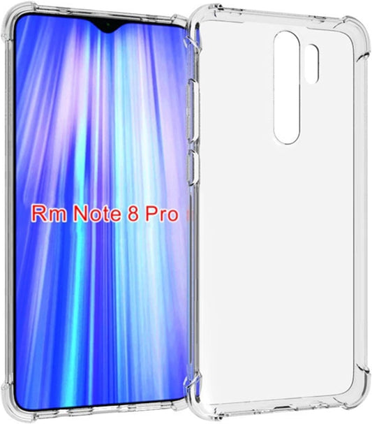 HUANGTAOLI Case Compatible with Xiaomi Redmi Note 8 Pro, Slim Soft TPU Shockproof Transparent Crystal Clear Phone Case Cover with Corner Bumper  HUANGTAOLI   