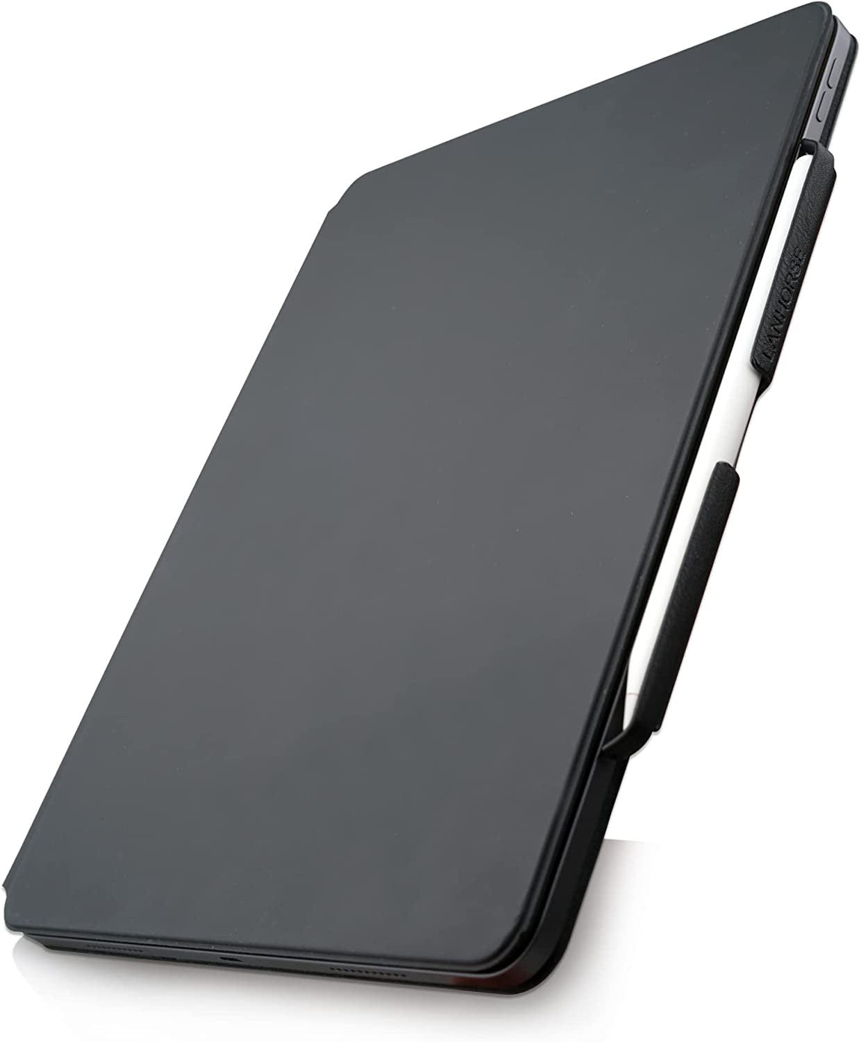 Lanhorse Air Pencil Holder Compatible for Apple Pencil 2Nd Gen, Handmade with Leather, to Be Used for Magic Keyboard, Smart Keyboard Folio, Smart Folio. (Black)  lanhorse   