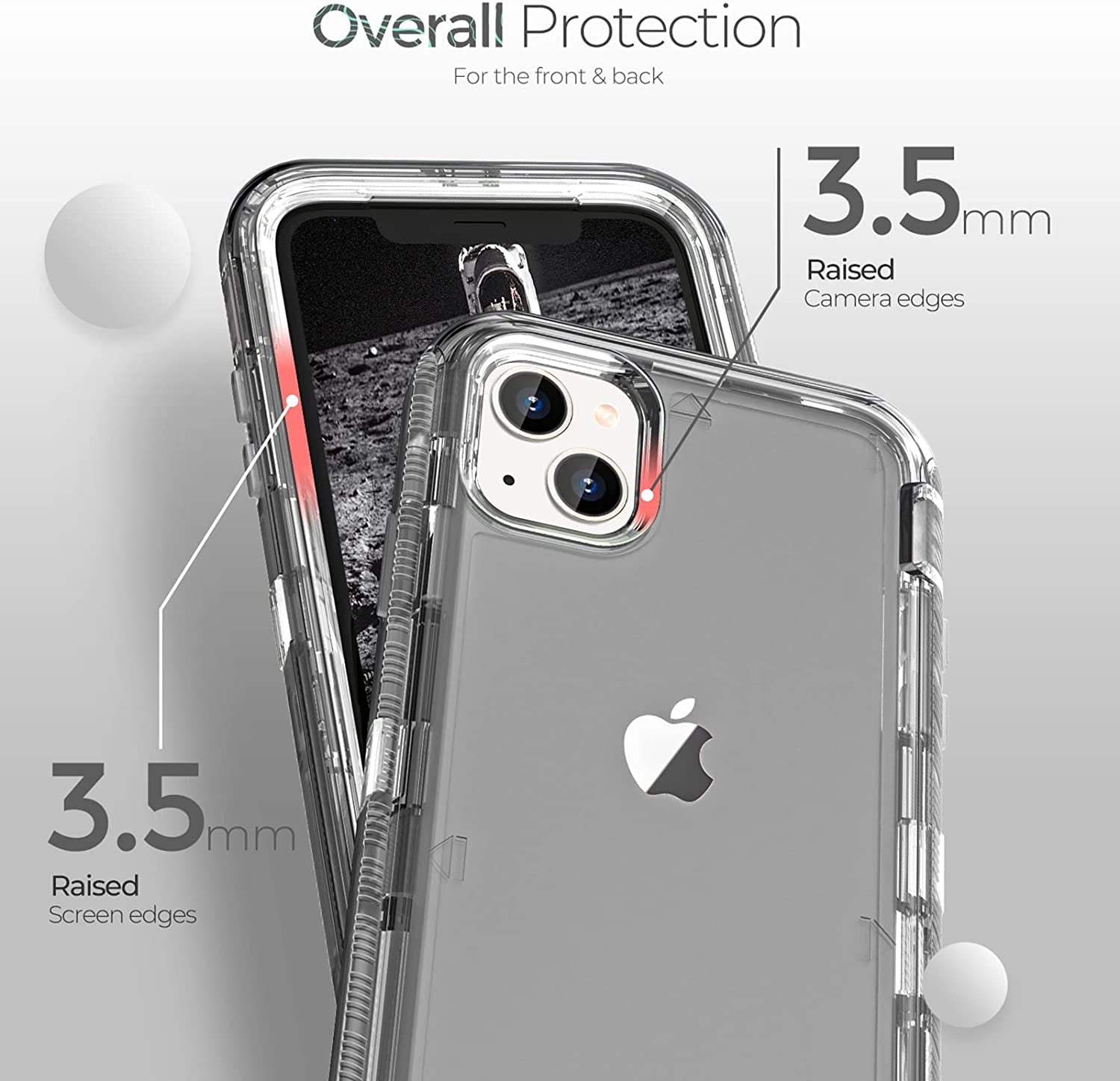 Oribox Case Compatible with Iphone 13, Heavy Duty Shockproof Anti-Fall Clear Case  ORIbox   