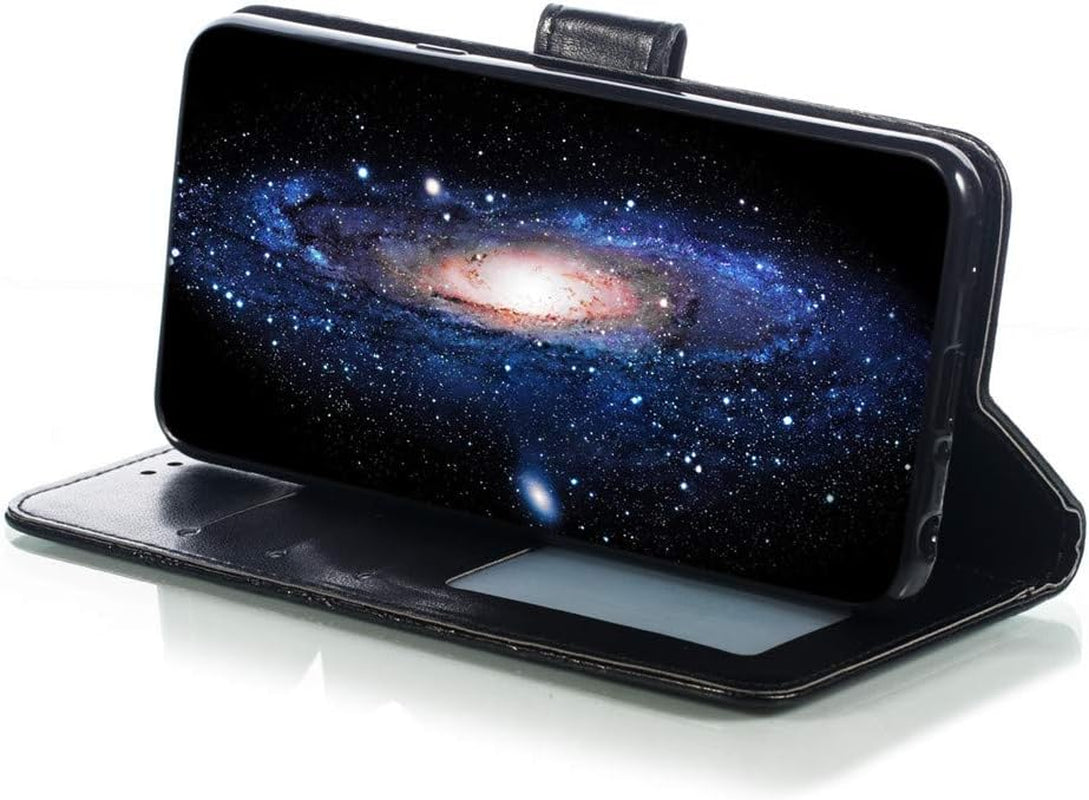 Asdsinfor LG G8 Case Full Stylish Advanced Embossing Wallet Case Credit Cards Slot with Stand for PU Leather Shockproof Flip Magnetic Case for LG G8 / G8S / G8 Thinq Sunflower Black LD  Asdsinfor   