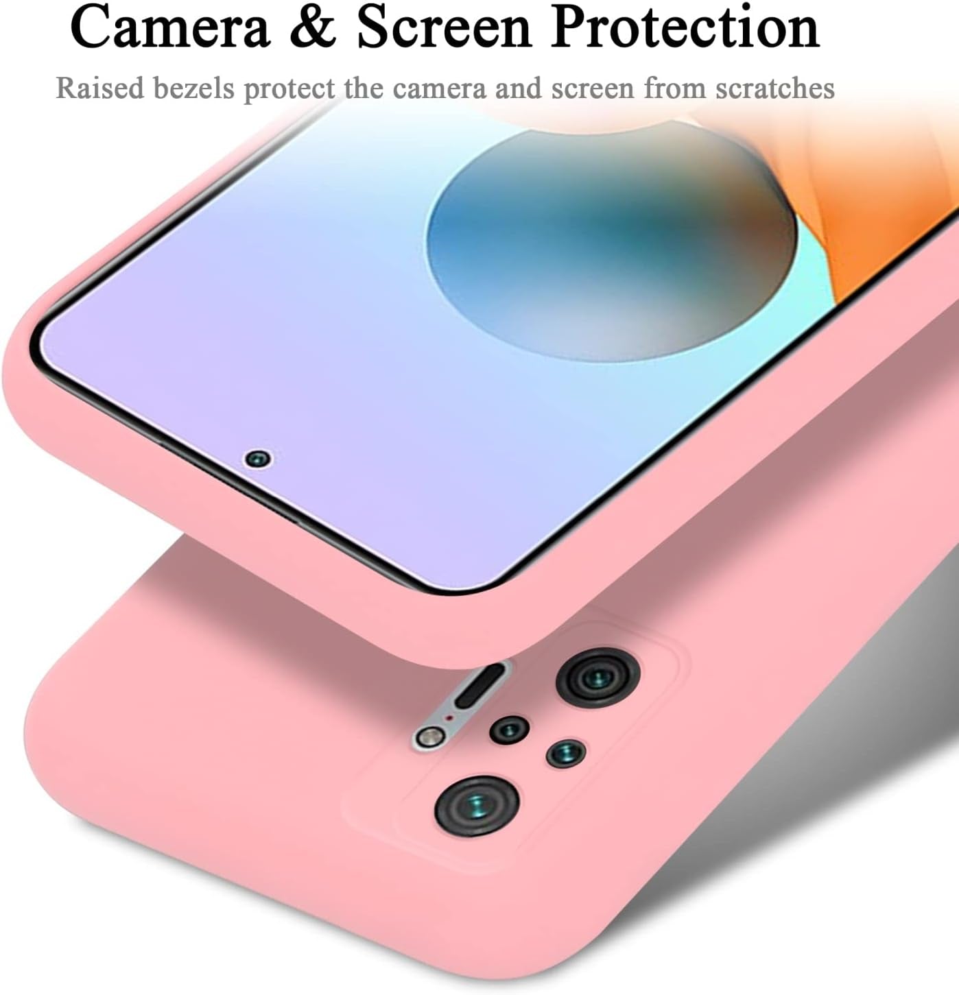 Cadorabo Case Compatible with Xiaomi Redmi Note 10 Pro in Liquid Pink - Shockproof and Scratch Resistant TPU Silicone Cover - Ultra Slim Protective Gel Shell Bumper Back Skin  Cadorabo   