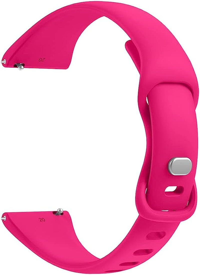 AEHON Slim Narrow Bands for Garmin Vivoactive 3/3 Music/Forerunner 245/645/Vivomove Hr/Venu Sq 20Mm Soft Silicone Sport Wristbands  AEHON Rose Red Venu 