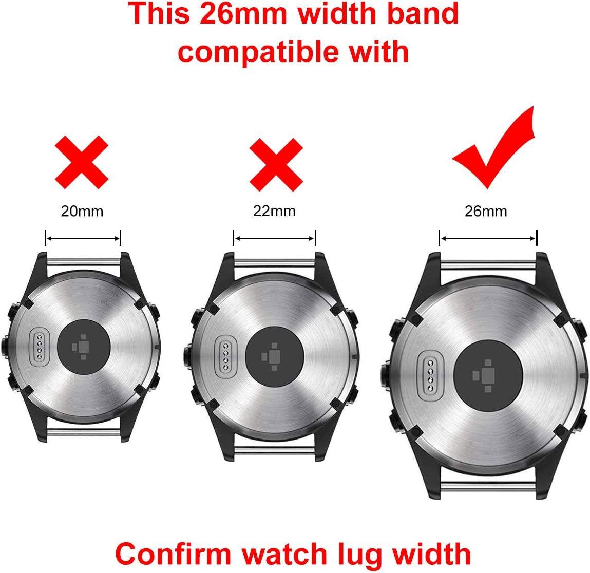 LDFAS Fenix 7X/6X/5X plus Band, 26Mm Ultra Easy Fit Nylon Straps Compatible for Garmin Fenix 7X/6X Pro/5X Plus/Tactix 7 Delta/Enduro 2 Bnads  LDFAS   