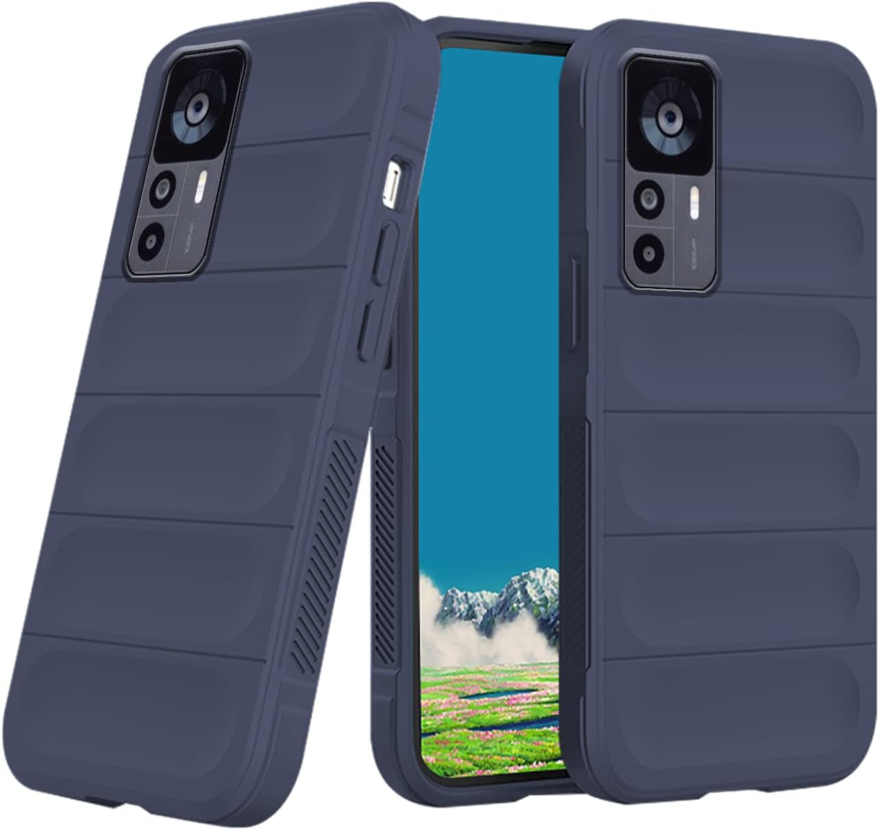 Tiwinxing Case Compatible with Xiaomi Redmi Note 12S Case Shockproof, Soft TPU Slim Redmi Note 12S Case for Women Men Anti-Scratch Protective Phone Case (Grey)  Tiwinxing Blue  