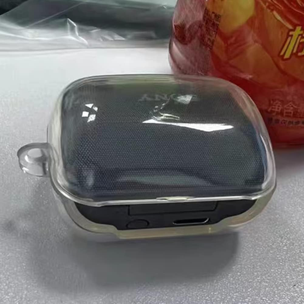 2 Pack Soft TPU Protective Clear Case Cover Compatible with Sony Linkbuds WF-L900 Earphone, Protective Skin Sleeve with Key Chain (Transparent)  DAYJOY   