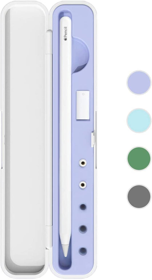 Carrying Case for Apple Pencil 2Nd Gen and 1St Generation - Storage Box with Lid for Apple Pencil - Pen Protective Case for Ipad Pencil - Holder Accessories - Shock-Absorption (Purple)  Meowster   