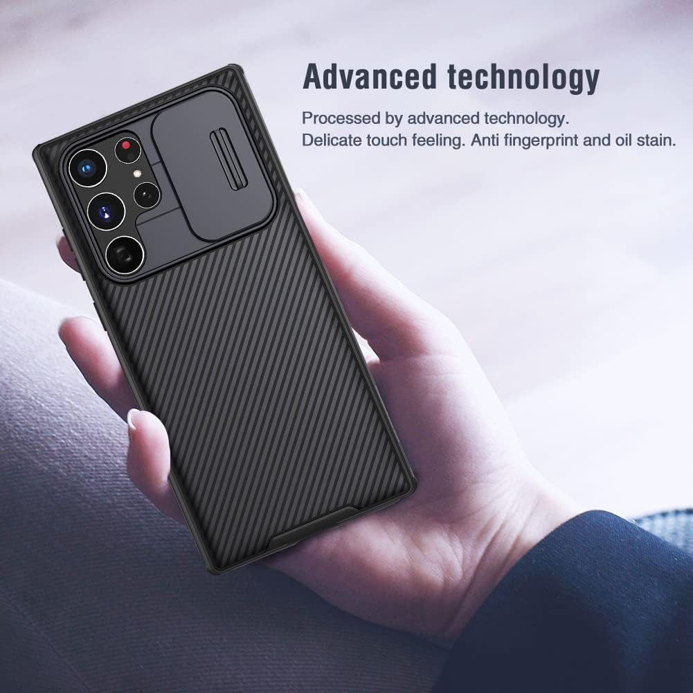 Nillkin for Samsung S22 Ultra Case, Camshield Pro Galaxy S22 Ultra Case with Slide Camera Cover, Slim Rugged Phone Case for Samsung Galaxy S22 Ultra 5G- Black 6.8''  Nillkin   