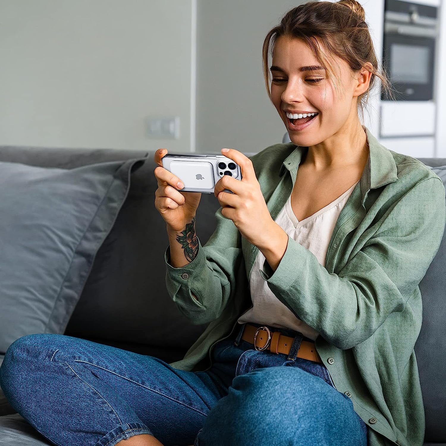 Mkeke Magnetic Designed for Iphone 14 Pro Case with Magsafe [Military Grade Drop Protection] [Not Yellowing] Shockproof Phone Case for Apple Iphone 14 Pro 2022 Black to Clear  Shenzhen Make Technology Company Limited   