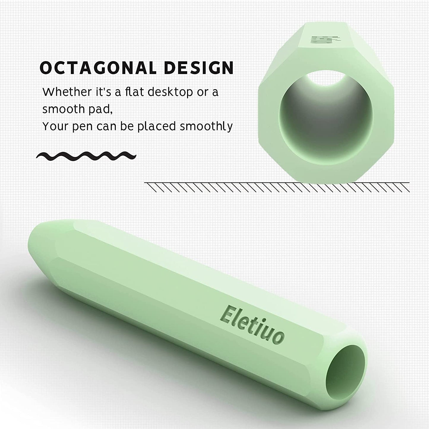 3 Sizes Silicone Grip Holder Protective Skin Sleeve Cover Case Accessories,Compatible with Apple Pencil 1St / 2Nd Gen, for Ipad Pro 9.7"/10.5"/11" /12.9",Mint Green (S, M, L)  Litumfen   